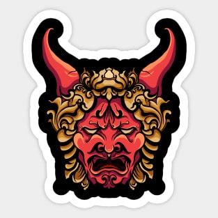 Red Head Demon Sticker